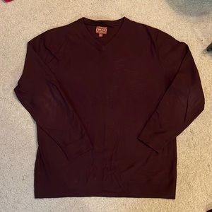 Mens V-neck polo sweater
